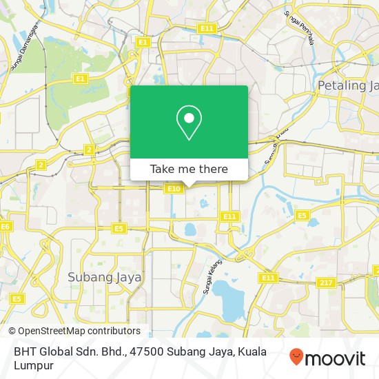 BHT Global Sdn. Bhd., 47500 Subang Jaya map