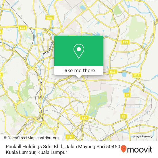 Peta Rankall Holdings Sdn. Bhd., Jalan Mayang Sari 50450 Kuala Lumpur