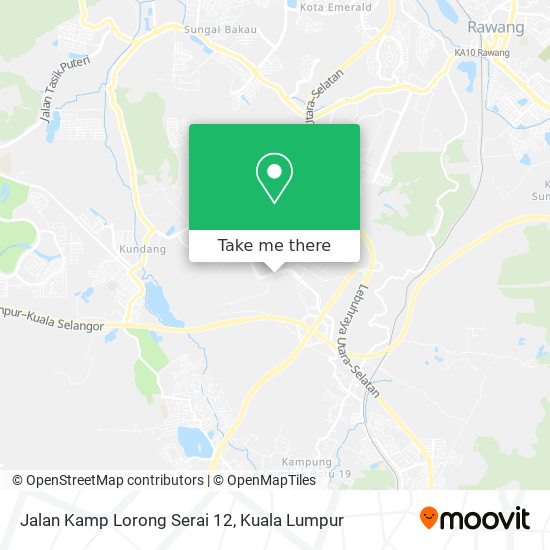 Peta Jalan Kamp Lorong Serai 12