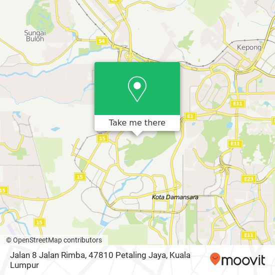 Jalan 8 Jalan Rimba, 47810 Petaling Jaya map