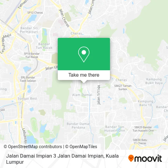 Jalan Damai Impian 3 Jalan Damai Impian map