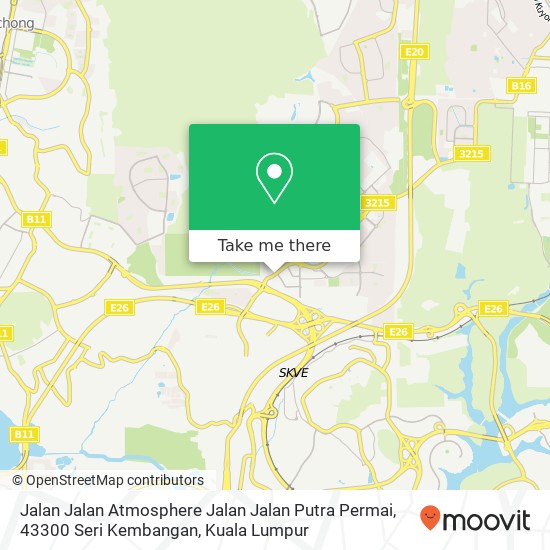 Peta Jalan Jalan Atmosphere Jalan Jalan Putra Permai, 43300 Seri Kembangan
