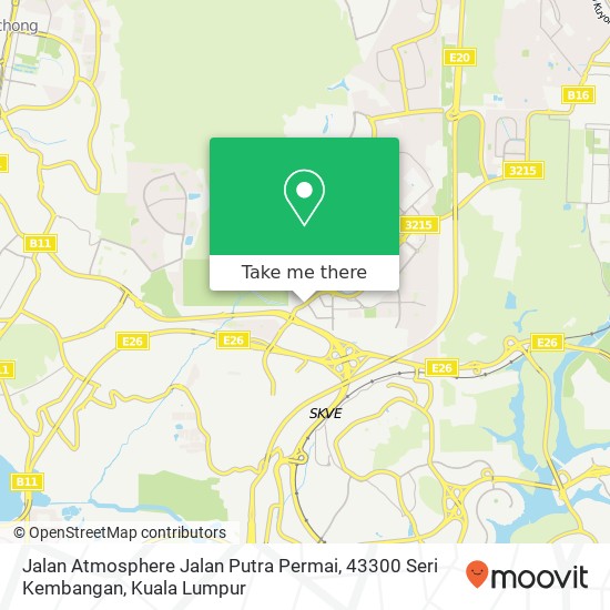 Peta Jalan Atmosphere Jalan Putra Permai, 43300 Seri Kembangan