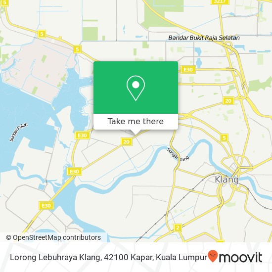 Lorong Lebuhraya Klang, 42100 Kapar map