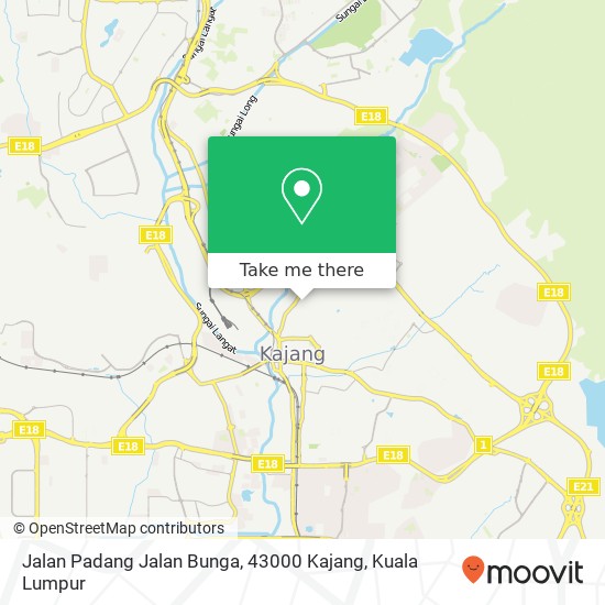 Jalan Padang Jalan Bunga, 43000 Kajang map