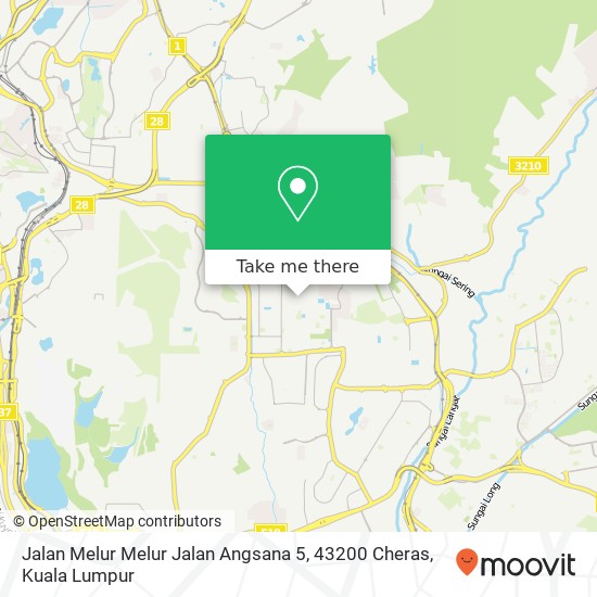 Jalan Melur Melur Jalan Angsana 5, 43200 Cheras map