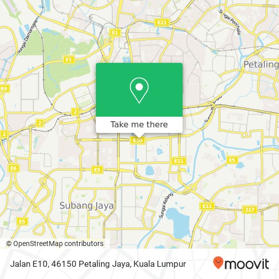 Jalan E10, 46150 Petaling Jaya map