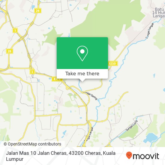 Jalan Mas 10 Jalan Cheras, 43200 Cheras map