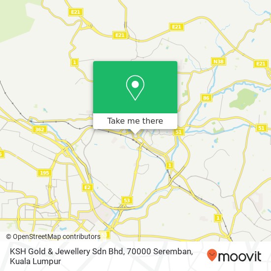 KSH Gold & Jewellery Sdn Bhd, 70000 Seremban map