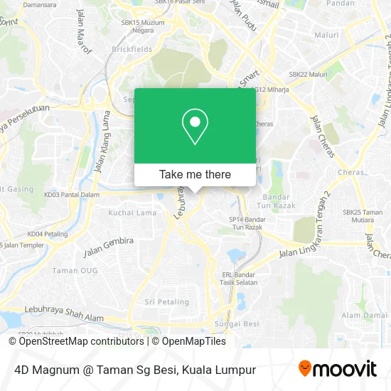 4D Magnum @ Taman Sg Besi map