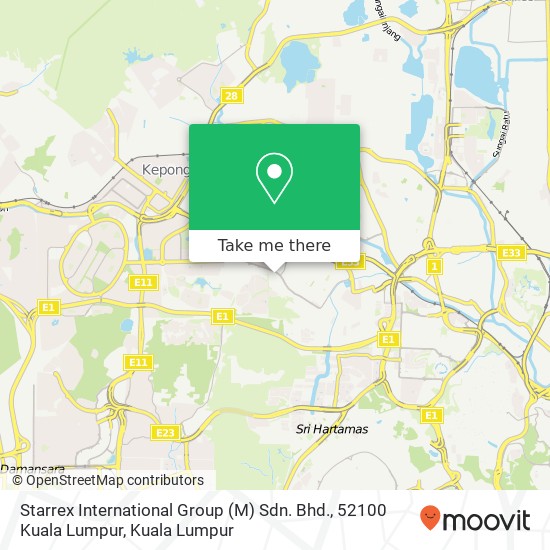 Starrex International Group (M) Sdn. Bhd., 52100 Kuala Lumpur map