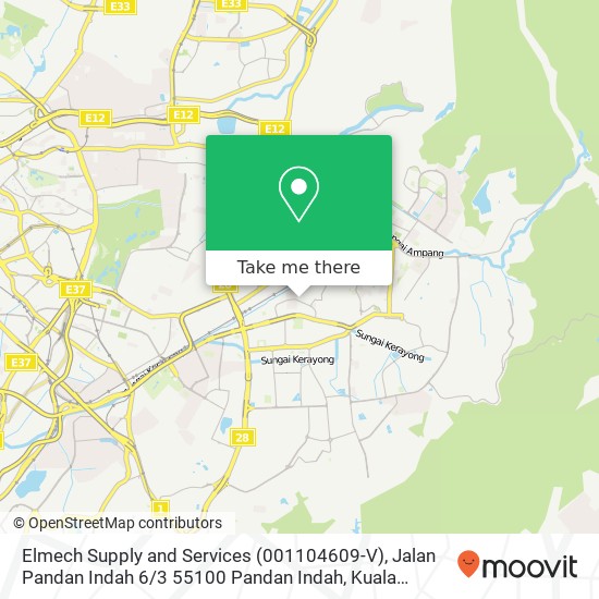Elmech Supply and Services (001104609-V), Jalan Pandan Indah 6 / 3 55100 Pandan Indah map