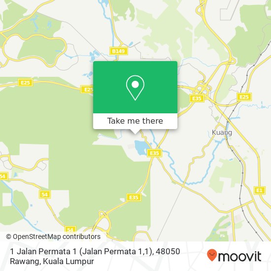 Peta 1 Jalan Permata 1 (Jalan Permata 1,1), 48050 Rawang