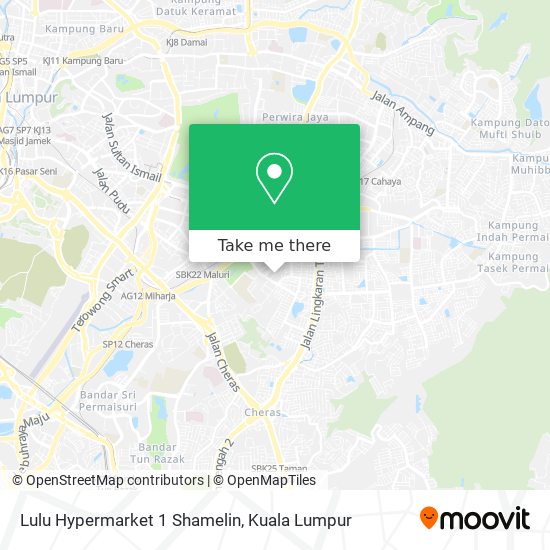 Lulu Hypermarket 1 Shamelin map