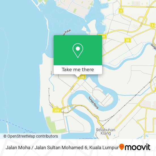 Jalan Moha / Jalan Sultan Mohamed 6 map