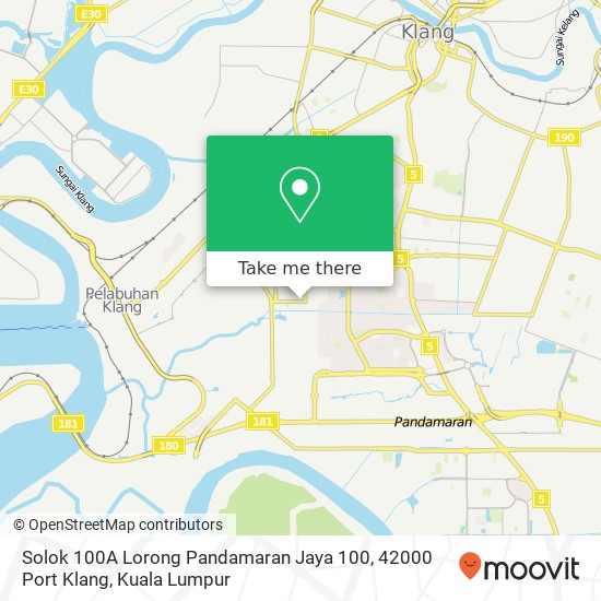 Solok 100A Lorong Pandamaran Jaya 100, 42000 Port Klang map