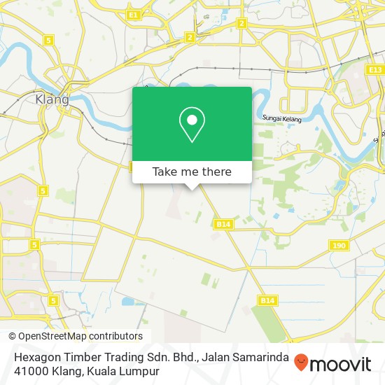 Peta Hexagon Timber Trading Sdn. Bhd., Jalan Samarinda 41000 Klang