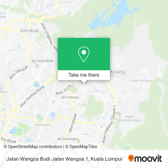 Jalan Wangsa Budi Jalan Wangsa 1 map