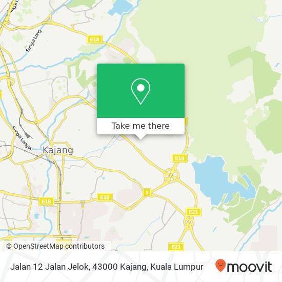 Peta Jalan 12 Jalan Jelok, 43000 Kajang