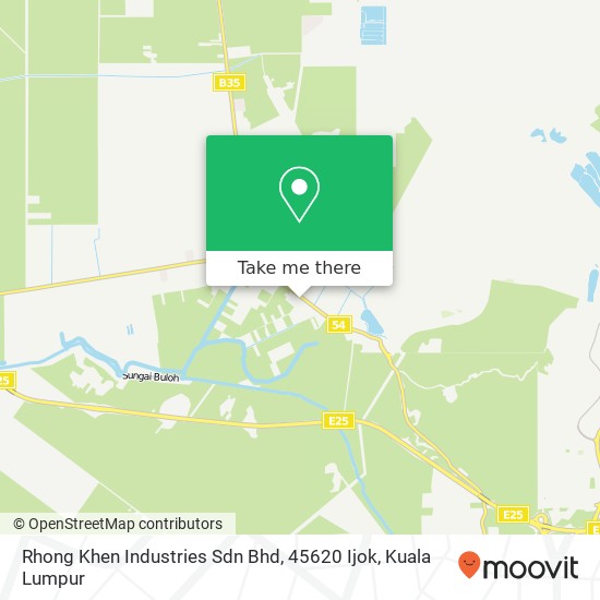 Peta Rhong Khen Industries Sdn Bhd, 45620 Ijok