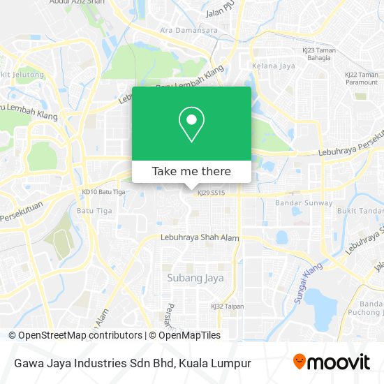Peta Gawa Jaya Industries Sdn Bhd