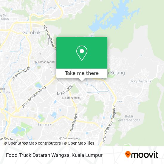 Peta Food Truck Dataran Wangsa