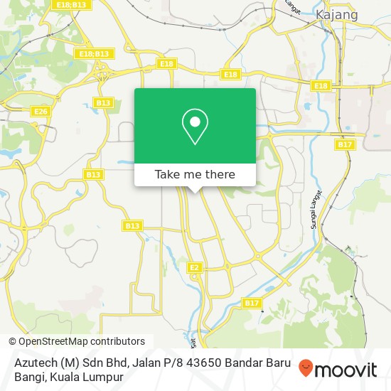 Azutech (M) Sdn Bhd, Jalan P / 8 43650 Bandar Baru Bangi map