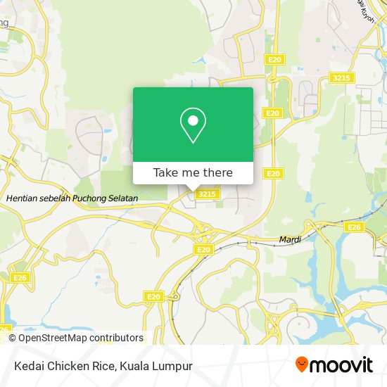 Kedai Chicken Rice map