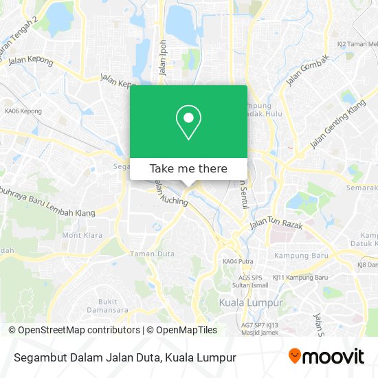 Peta Segambut Dalam Jalan Duta