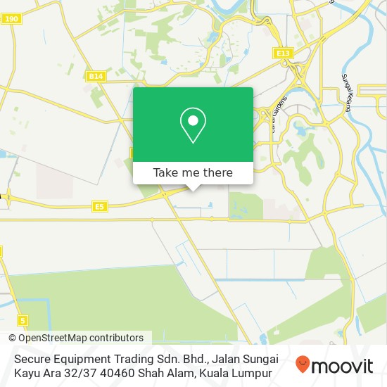 Secure Equipment Trading Sdn. Bhd., Jalan Sungai Kayu Ara 32 / 37 40460 Shah Alam map