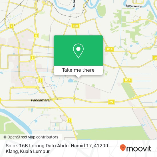 Solok 16B Lorong Dato Abdul Hamid 17, 41200 Klang map
