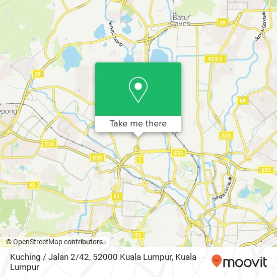 Peta Kuching / Jalan 2 / 42, 52000 Kuala Lumpur