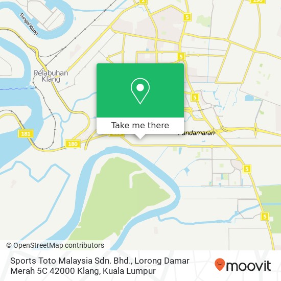 Sports Toto Malaysia Sdn. Bhd., Lorong Damar Merah 5C 42000 Klang map