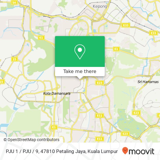 PJU 1 / PJU / 9, 47810 Petaling Jaya map