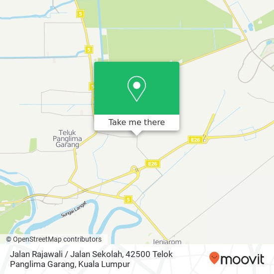 Jalan Rajawali / Jalan Sekolah, 42500 Telok Panglima Garang map