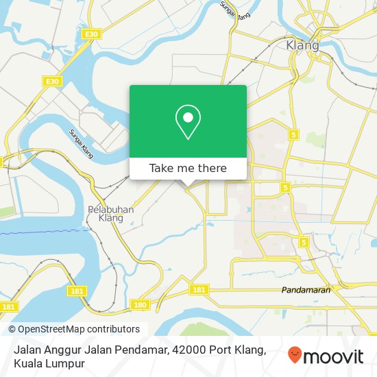Jalan Anggur Jalan Pendamar, 42000 Port Klang map