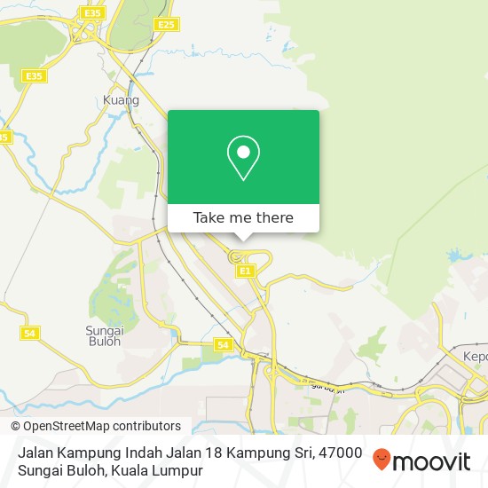 Peta Jalan Kampung Indah Jalan 18 Kampung Sri, 47000 Sungai Buloh