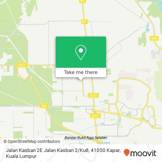 Peta Jalan Kasban 2E Jalan Kasban 2 / Ku8, 41050 Kapar