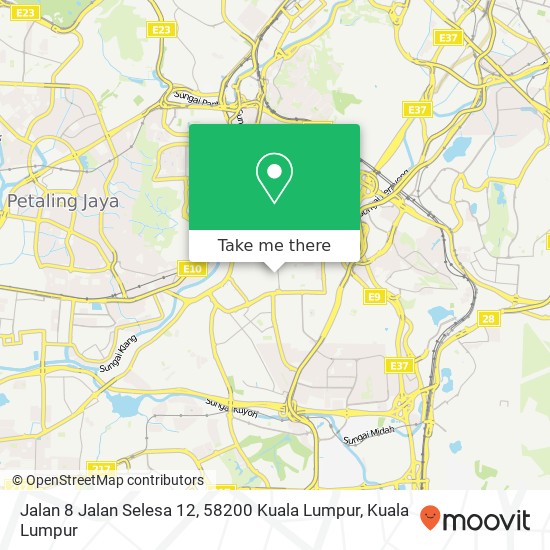 Jalan 8 Jalan Selesa 12, 58200 Kuala Lumpur map