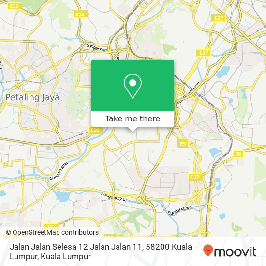 Jalan Jalan Selesa 12 Jalan Jalan 11, 58200 Kuala Lumpur map