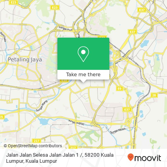 Peta Jalan Jalan Selesa Jalan Jalan 1 /, 58200 Kuala Lumpur