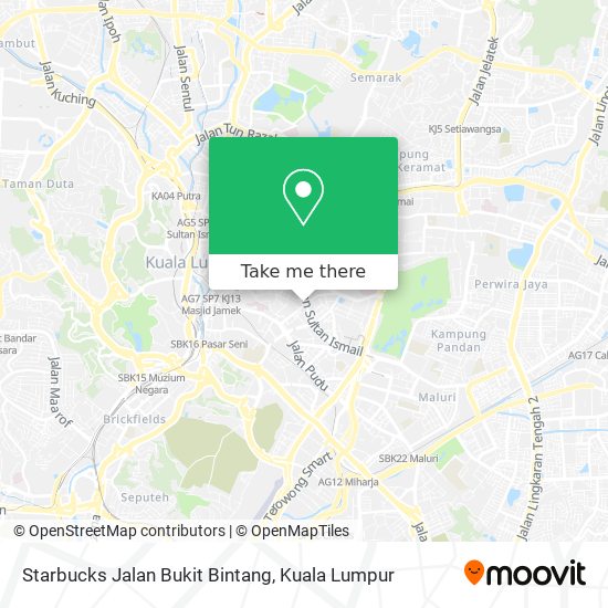 Starbucks Jalan Bukit Bintang map