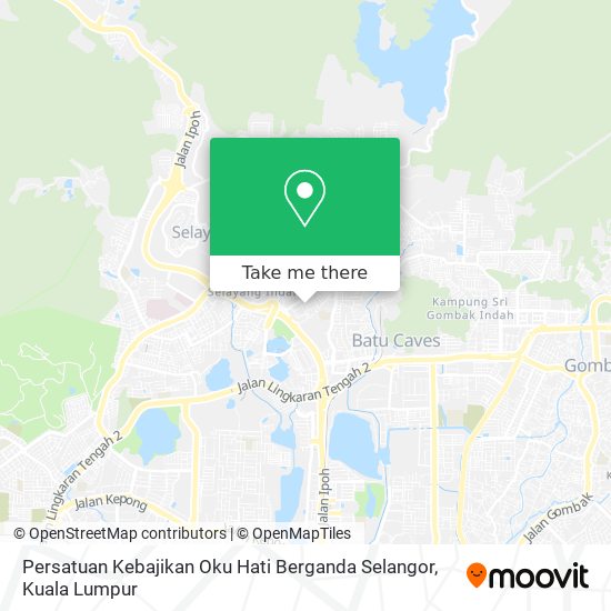 Peta Persatuan Kebajikan Oku Hati Berganda Selangor