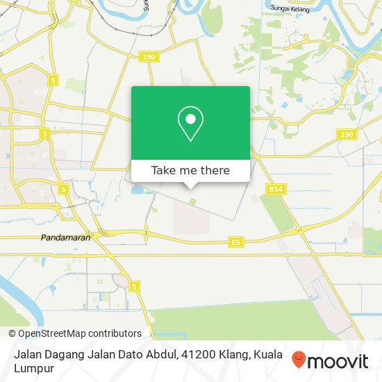 Jalan Dagang Jalan Dato Abdul, 41200 Klang map