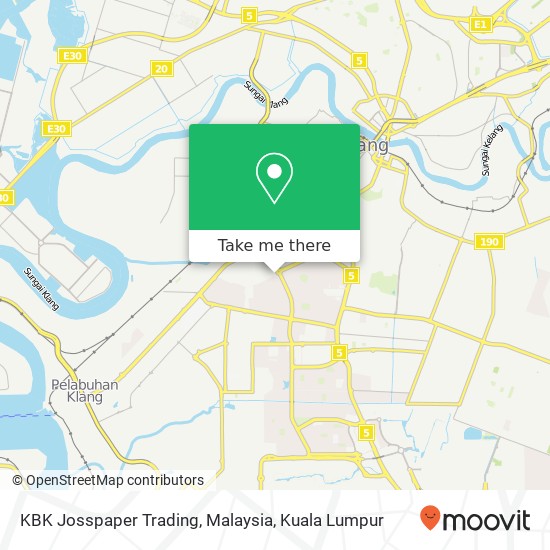KBK Josspaper Trading, Malaysia map