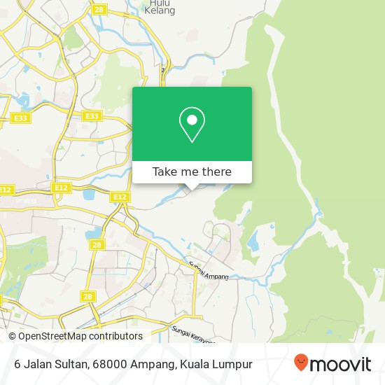 6 Jalan Sultan, 68000 Ampang map