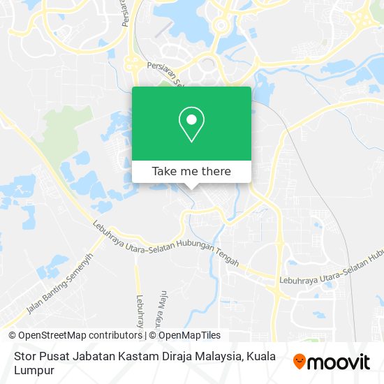 Stor Pusat Jabatan Kastam Diraja Malaysia map