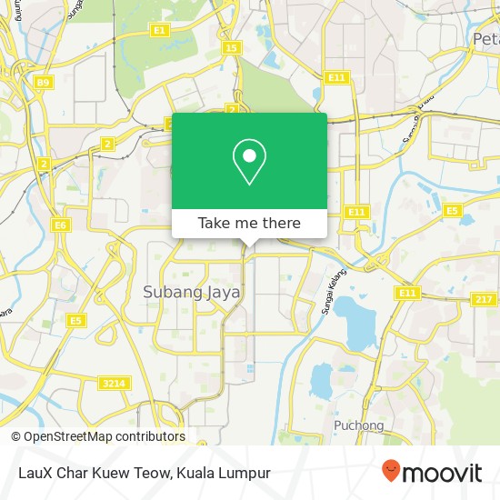 LauX Char Kuew Teow map