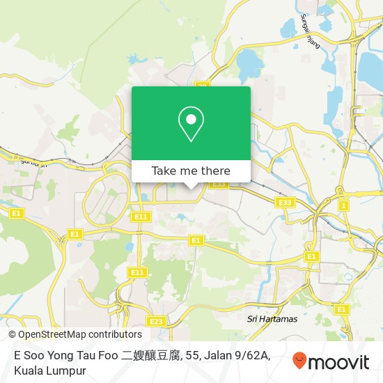 E Soo Yong Tau Foo 二嫂釀豆腐, 55, Jalan 9 / 62A map