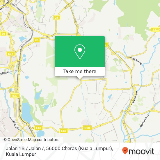 Peta Jalan 1B / Jalan /, 56000 Cheras (Kuala Lumpur)